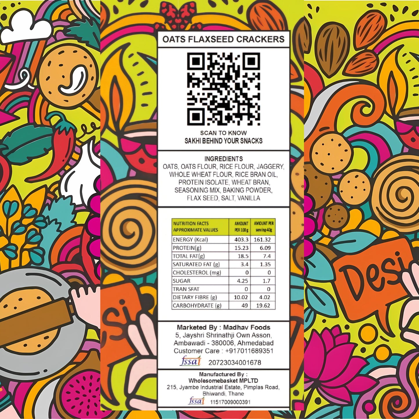 Oats Flexseed Crackers
